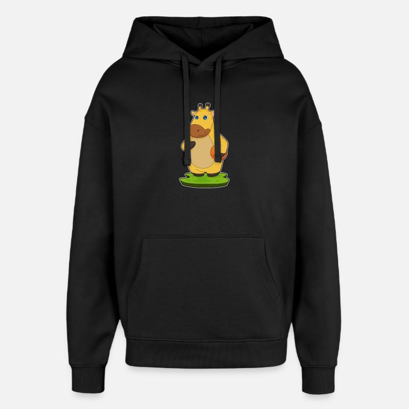 Girafe Basketteur Basketteur - Sweat à capuche unisexe Stanley/Stella Oversized - noir