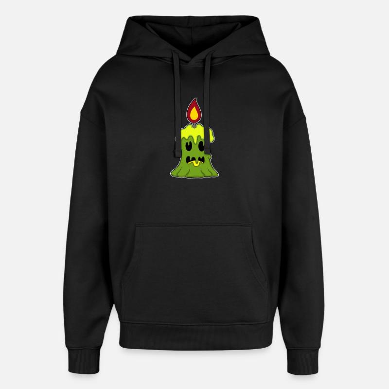 Bougie Halloween - Sweat à capuche unisexe Stanley/Stella Oversized - noir