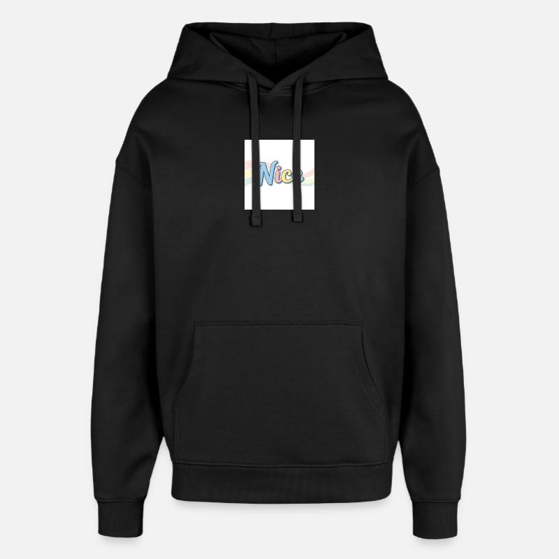 Le vrai souvenir de Nice - Sweat à capuche unisexe Stanley/Stella Oversized - noir