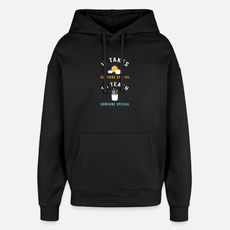 Pédagogue en éducation spécialisée - Sweat à capuche unisexe Stanley/Stella Oversized - noir