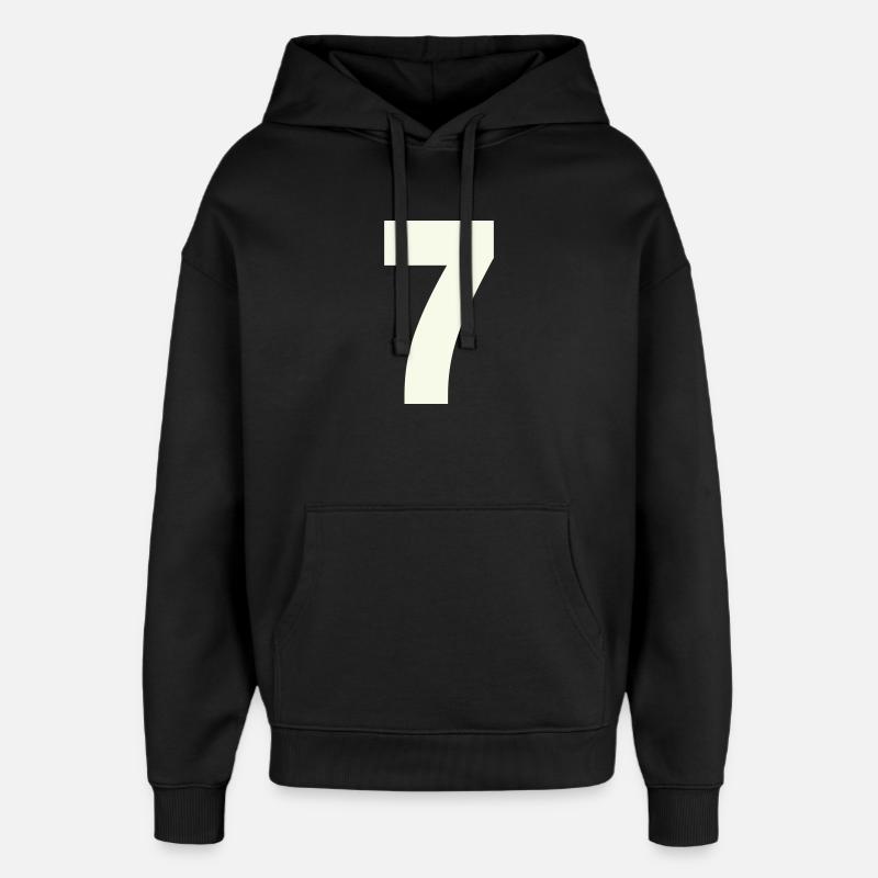 7 - Sweat à capuche unisexe Stanley/Stella Oversized - noir