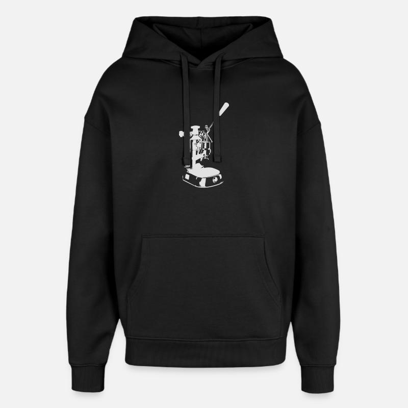 Machine solo - Blanc - Sweat à capuche unisexe Stanley/Stella Oversized - noir