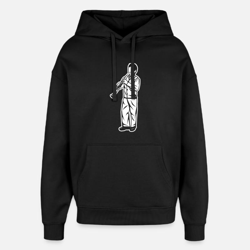 Klarinettenjunge - Oversized Unisex Hoodie von Stanley/Stella - Schwarz