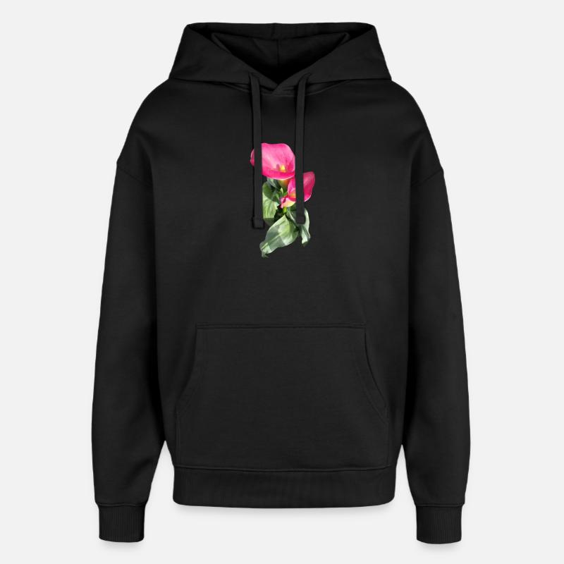 CALLASPink Calla Blütenzauber - Oversized Unisex Hoodie von Stanley/Stella - Schwarz