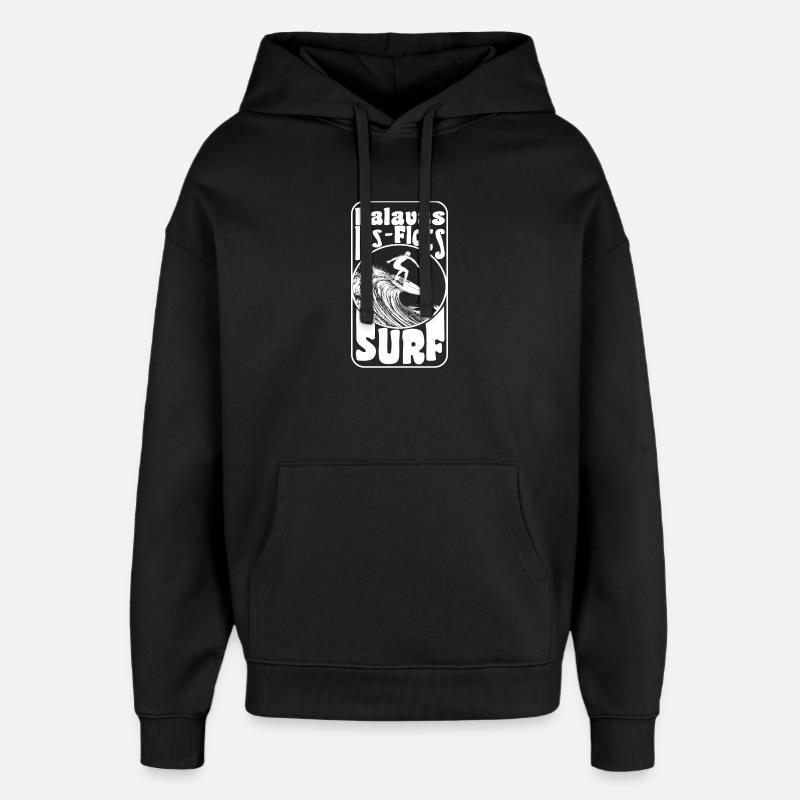 Palavas les flots - Sweat à capuche unisexe Stanley/Stella Oversized - noir