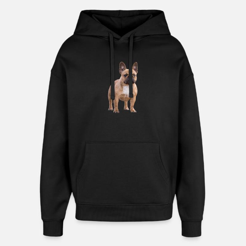 Bouledogue français - Sweat à capuche unisexe Stanley/Stella Oversized - noir