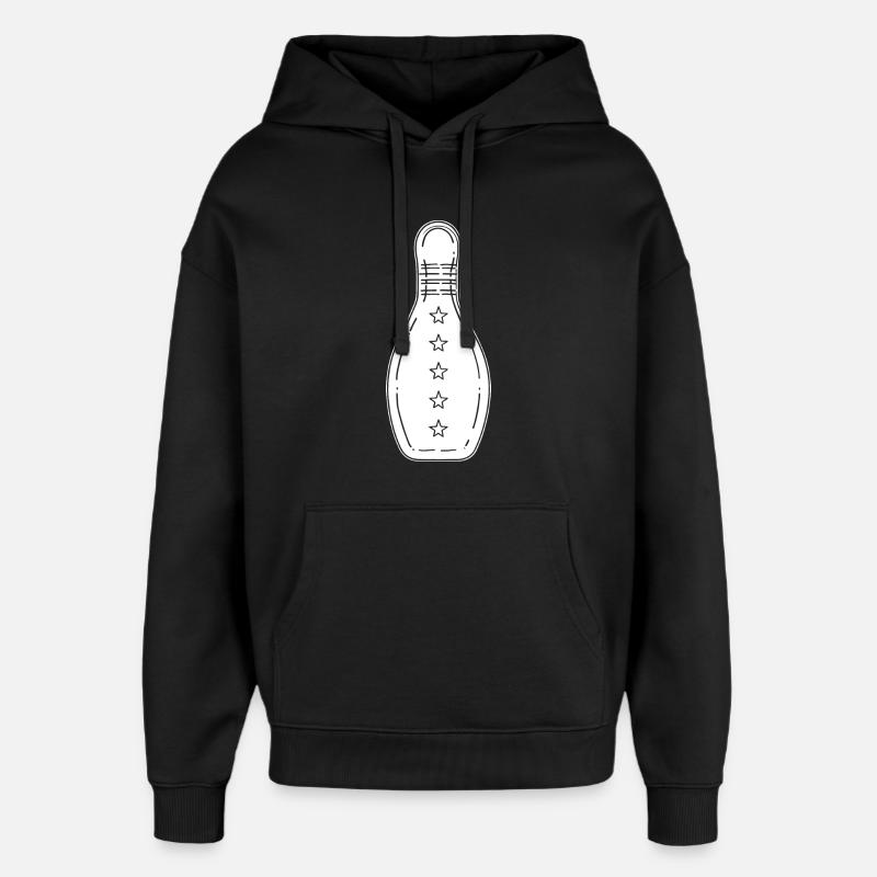 Jeu de bowling - Sweat à capuche unisexe Stanley/Stella Oversized - noir