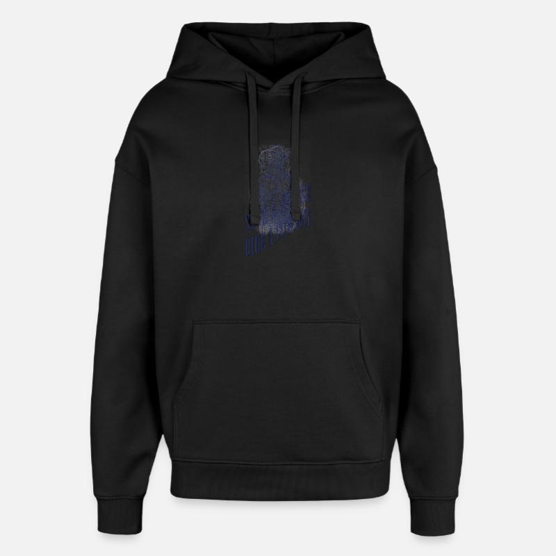 SAUVER UN CHEVAL - Sweat à capuche unisexe Stanley/Stella Oversized - noir