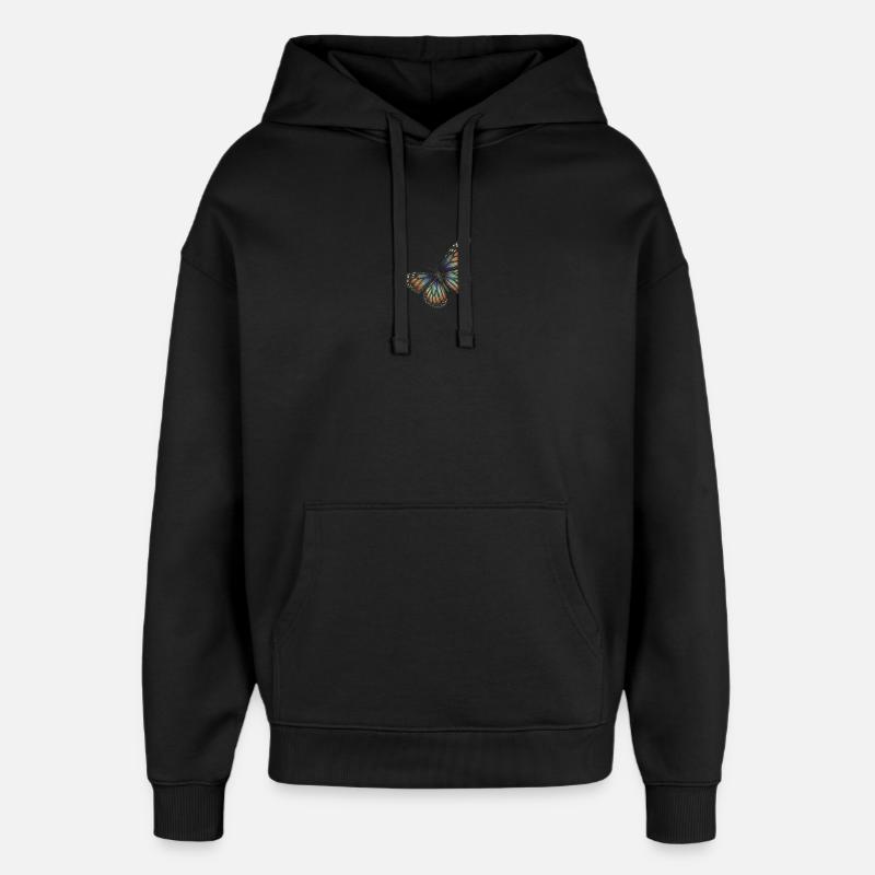 Schmetterling - Sweat à capuche unisexe Stanley/Stella Oversized - noir