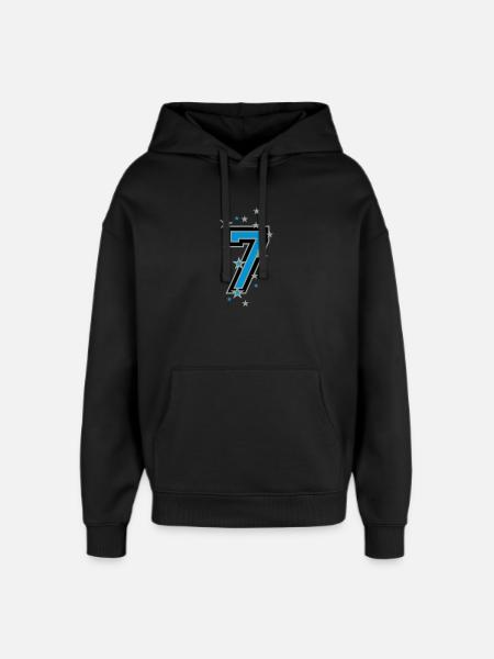 Die Nummer sechs 6 - Oversized Unisex Hoodie von Stanley/Stella - Schwarz