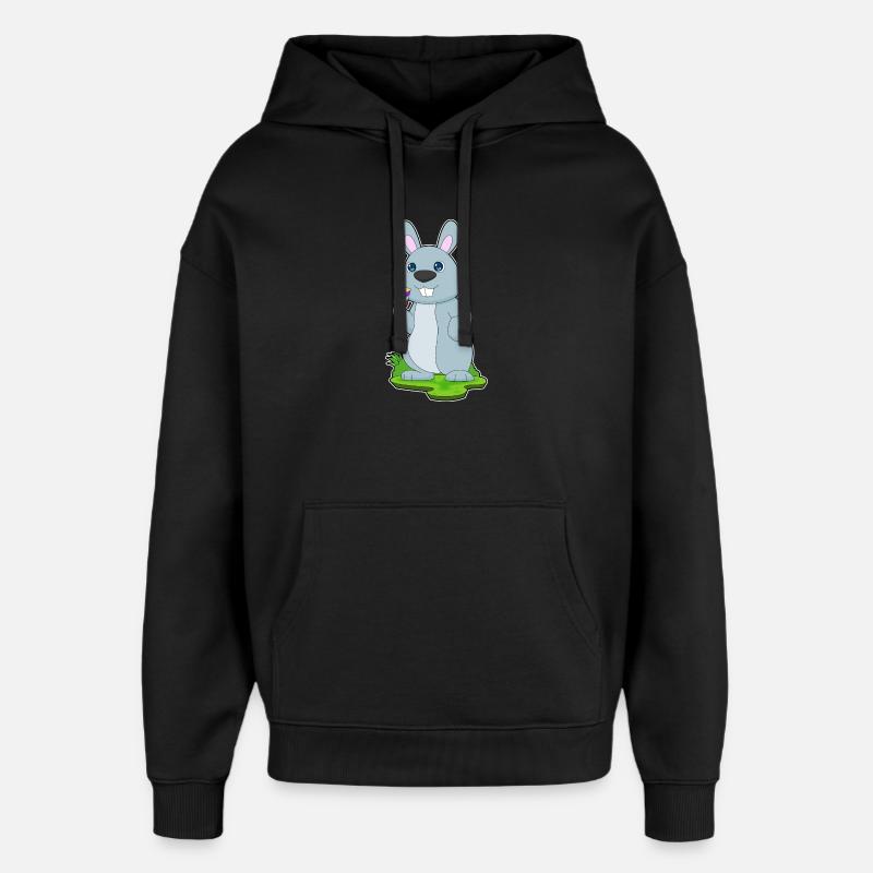 Popsicles lapin - Sweat à capuche unisexe Stanley/Stella Oversized - noir