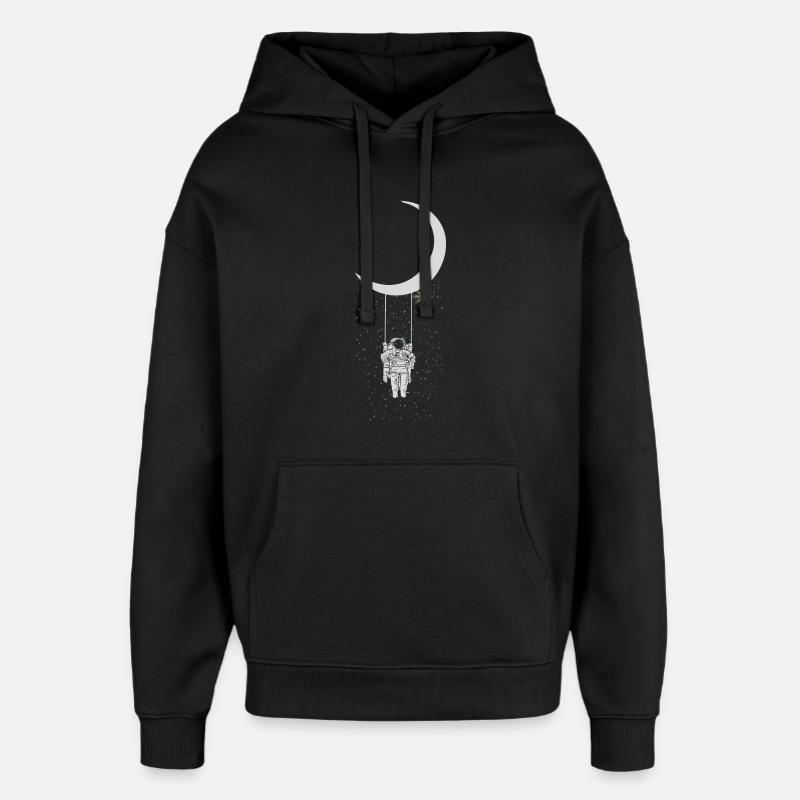 astronaute - Sweat à capuche unisexe Stanley/Stella Oversized - noir