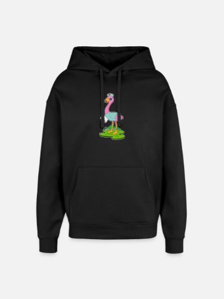 Flamingo Krankenschwester - Oversized Unisex Hoodie von Stanley/Stella - Schwarz