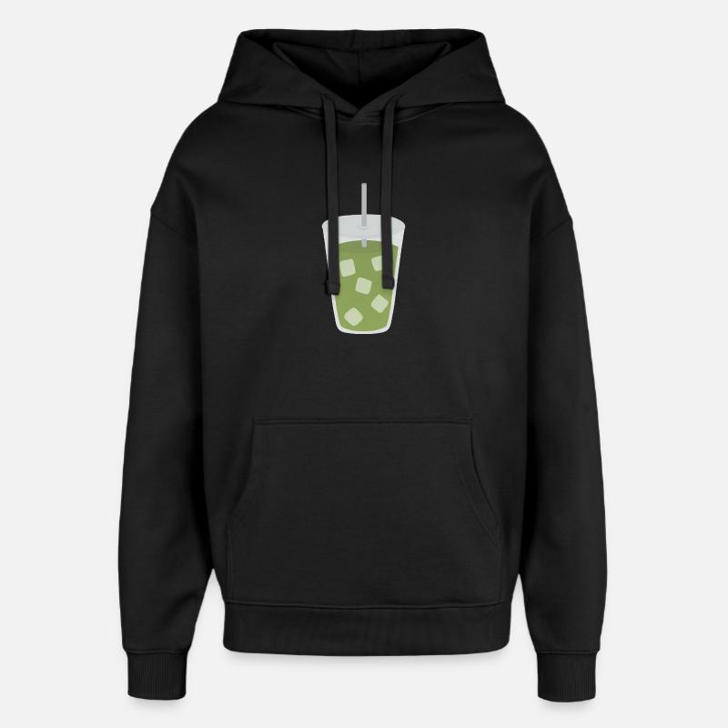 Boisson glacée au matcha latte - Sweat à capuche unisexe Stanley/Stella Oversized - noir