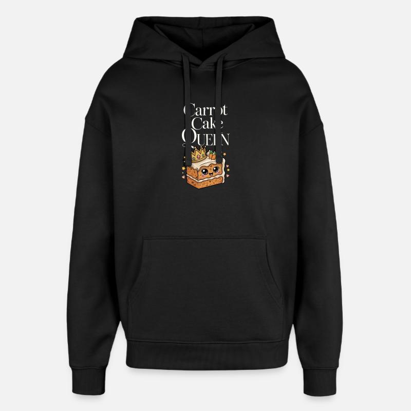 Kuchen Geschenk - Oversized Unisex Hoodie von Stanley/Stella - Schwarz