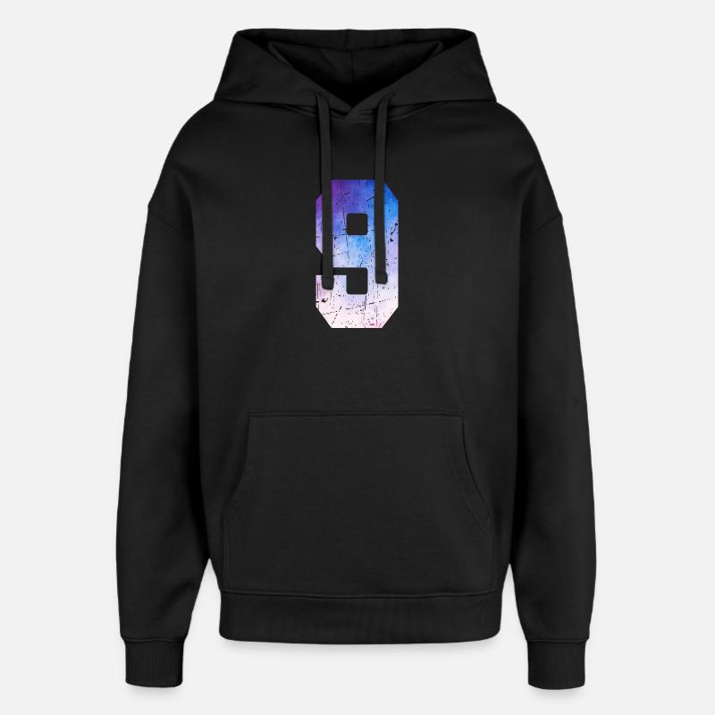 Issue 9 – 9th Anniversary Gift - Oversized Unisex Hoodie by Stanley/Stella - black