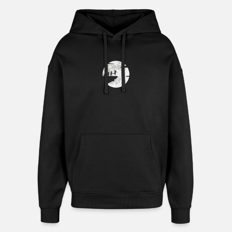 Moon Evolution Celebration - Oversized Unisex Hoodie by Stanley/Stella - black