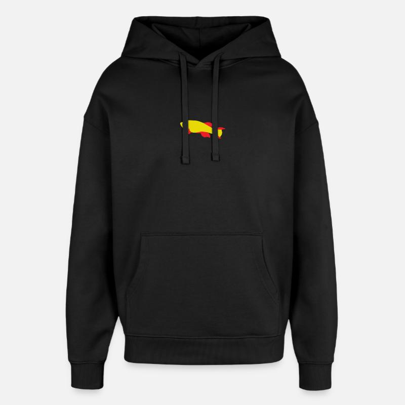 Killifish Rouge et Jaune - Sweat à capuche unisexe Stanley/Stella Oversized - noir