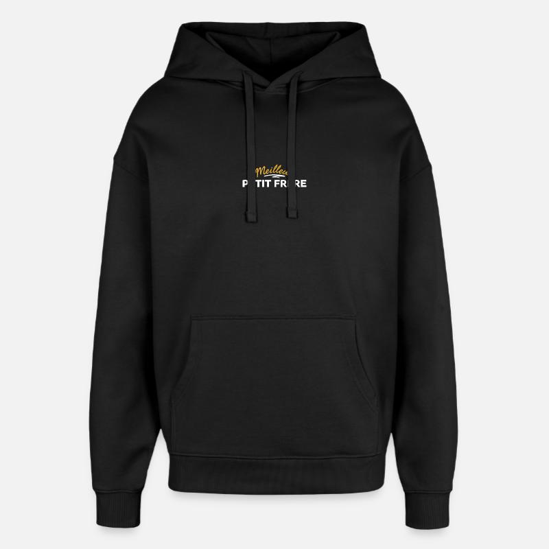Cousin Frère Avec Motifs Éclatants - Sweat à capuche unisexe Stanley/Stella Oversized - noir