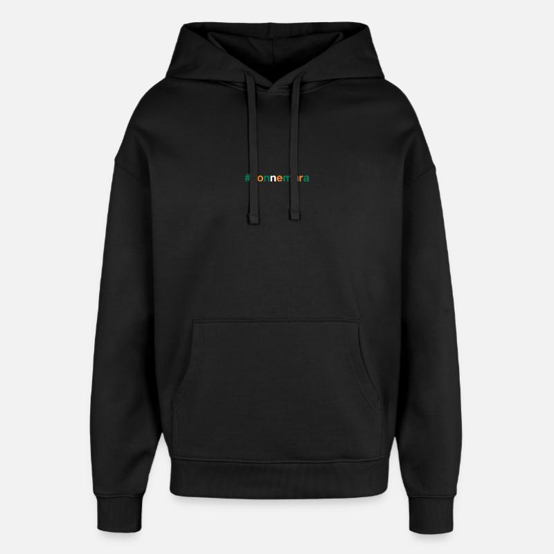CONNEMARA Drapeau irlandais - Sweat à capuche unisexe Stanley/Stella Oversized - noir
