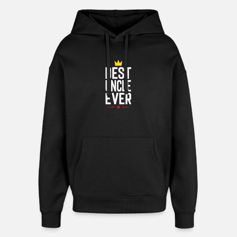 Meilleur oncle jamais - Sweat à capuche unisexe Stanley/Stella Oversized - noir
