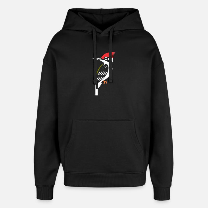 pivert - Sweat à capuche unisexe Stanley/Stella Oversized - noir