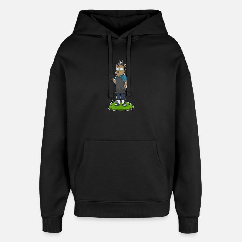 Ziege Friseur Schere - Oversized Unisex Hoodie von Stanley/Stella - Schwarz