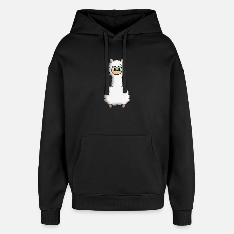 Alpaga - Sweat à capuche unisexe Stanley/Stella Oversized - noir