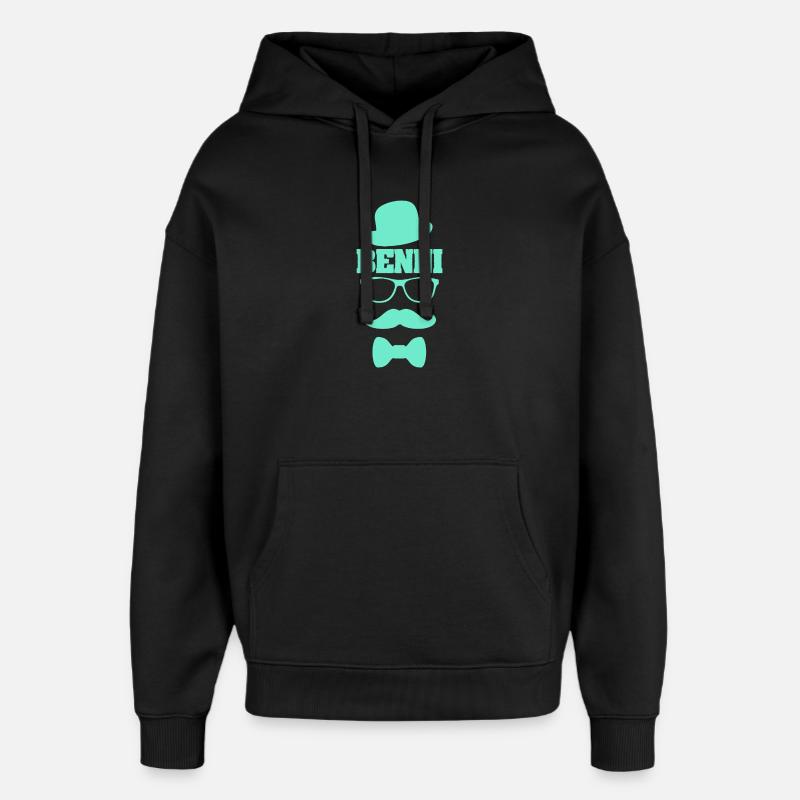 Benni as a first name - Oversized Unisex Hoodie by Stanley/Stella - black