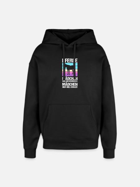 Reiten Pferdeliebhaber Reiterhof Pferde - Oversized Unisex Hoodie von Stanley/Stella - Schwarz