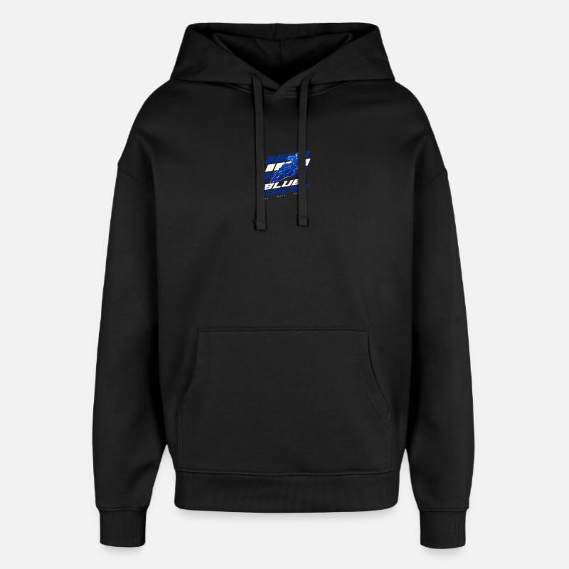 Blue Racer - Oversized Unisex Hoodie von Stanley/Stella - Schwarz