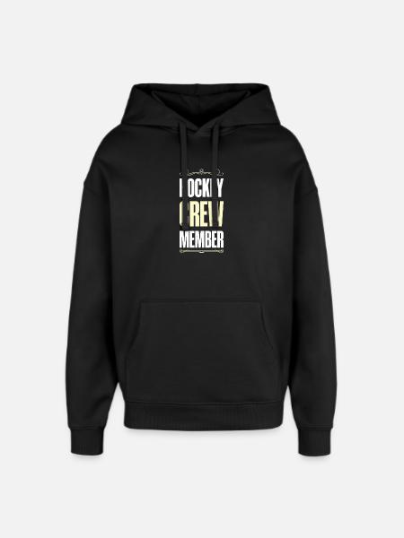 Hockey Crew - Oversized Unisex Hoodie by Stanley/Stella - black
