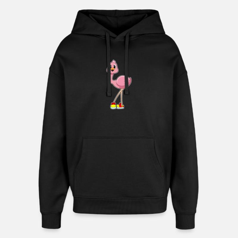 Chaussures Flamingo - Sweat à capuche unisexe Stanley/Stella Oversized - noir