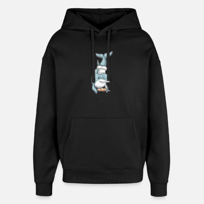Pain Delfin Baker - Sweat à capuche unisexe Stanley/Stella Oversized - noir