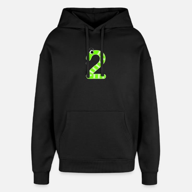 Numéro 2 Serpent Enfants - Sweat à capuche unisexe Stanley/Stella Oversized - noir