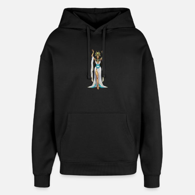 Cosplay de la déesse égyptienne Isis - Sweat à capuche unisexe Stanley/Stella Oversized - noir