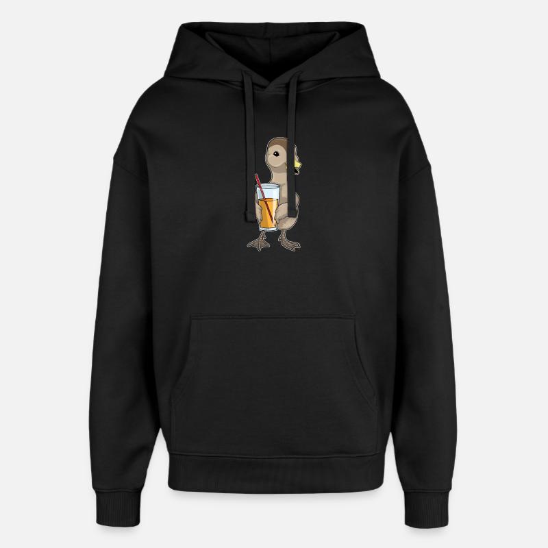 Ente Saft - Oversized Unisex Hoodie von Stanley/Stella - Schwarz