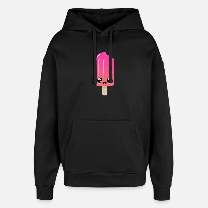 Eisshot mit strahlenden Augen - Oversized Unisex Hoodie von Stanley/Stella - Schwarz