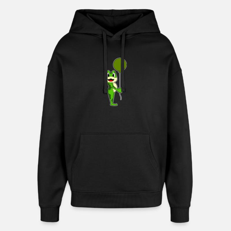 Ballon grenouille - Sweat à capuche unisexe Stanley/Stella Oversized - noir
