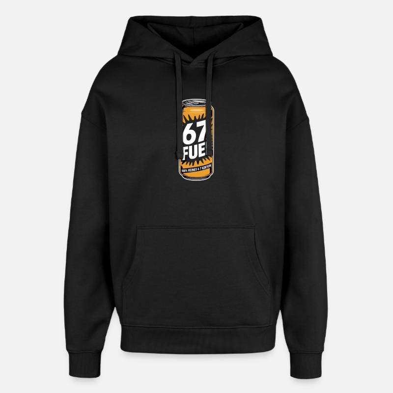 67 Fuel 100 % Caféine pure - Sweat à capuche unisexe Stanley/Stella Oversized - noir