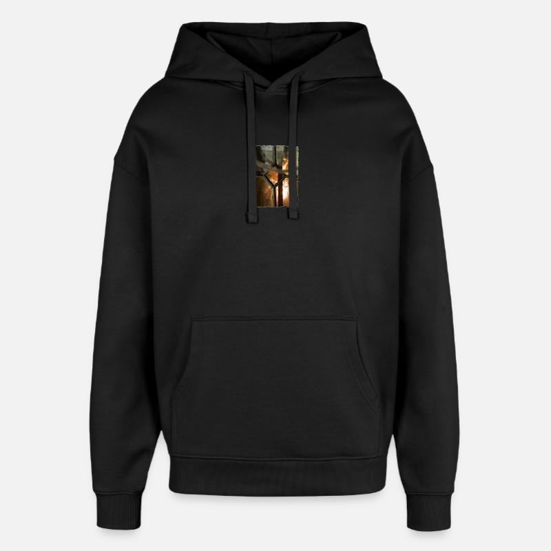 Enfants mansardés - Sweat à capuche unisexe Stanley/Stella Oversized - noir
