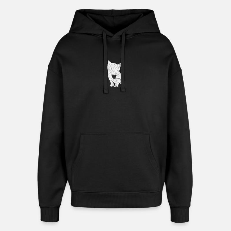 Chats Chats - Sweat à capuche unisexe Stanley/Stella Oversized - noir