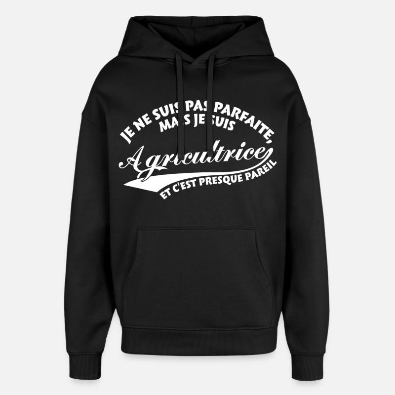 Parfaite Agricultrice - Sweat à capuche unisexe Stanley/Stella Oversized - noir