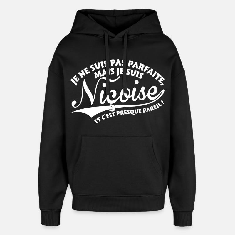 Parfaite Niçoise - Sweat à capuche unisexe Stanley/Stella Oversized - noir