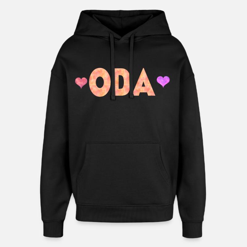 Oda - Sweat à capuche unisexe Stanley/Stella Oversized - noir