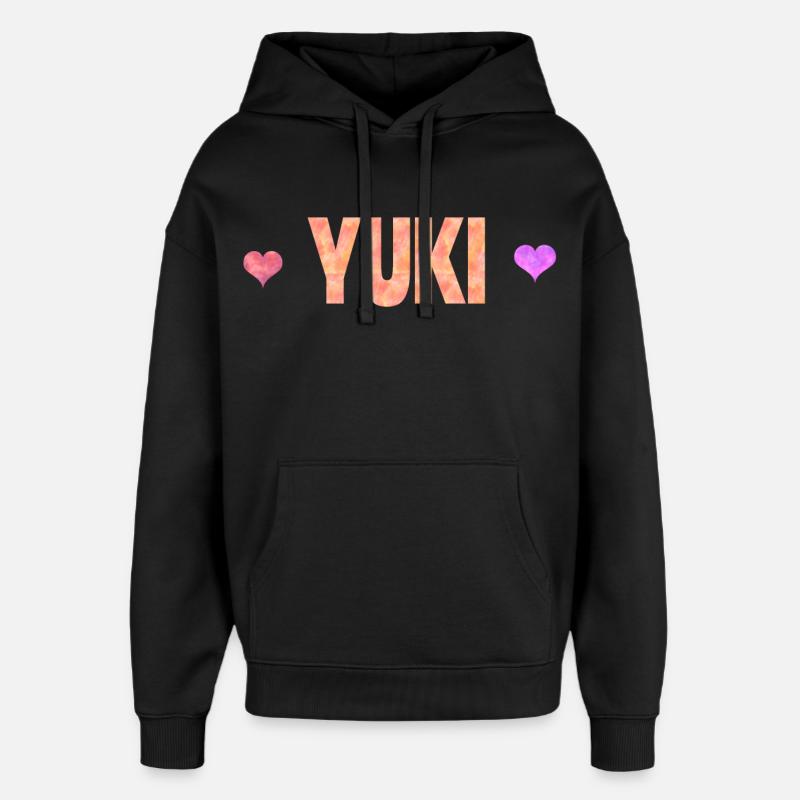 Yuki - Sweat à capuche unisexe Stanley/Stella Oversized - noir