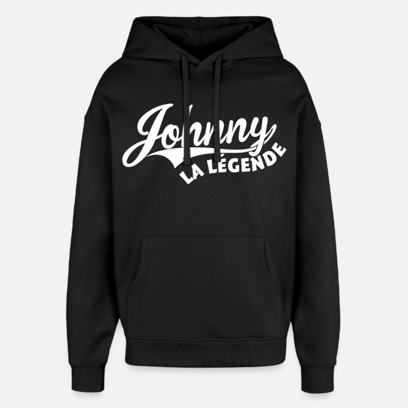Johnny la légende - Sweat à capuche unisexe Stanley/Stella Oversized - noir