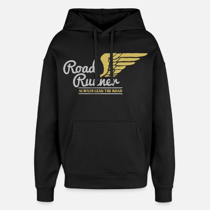Photo de motard - Sweat à capuche unisexe Stanley/Stella Oversized - noir