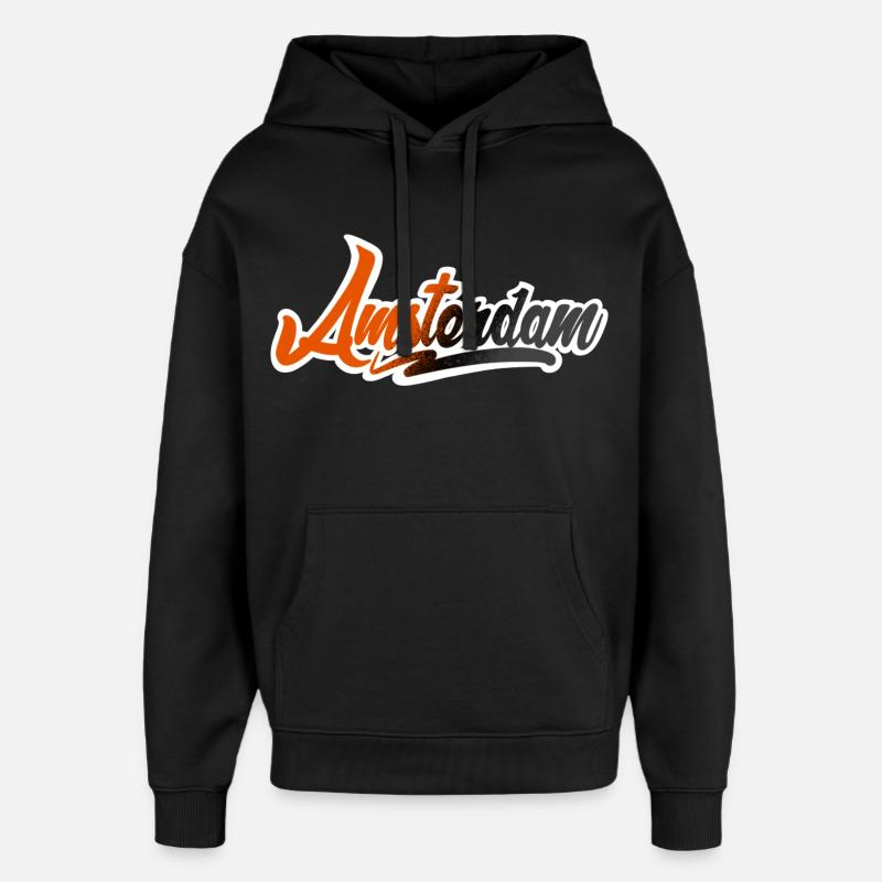 Amsterdam - Oversized Unisex Hoodie von Stanley/Stella - Schwarz