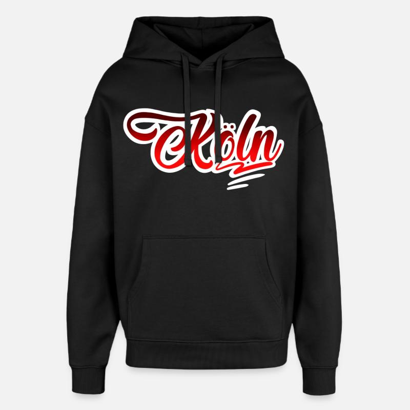 Cologne - Sweat à capuche unisexe Stanley/Stella Oversized - noir